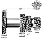 Cluster Gear - 3 Speed Transmission 1932-1934